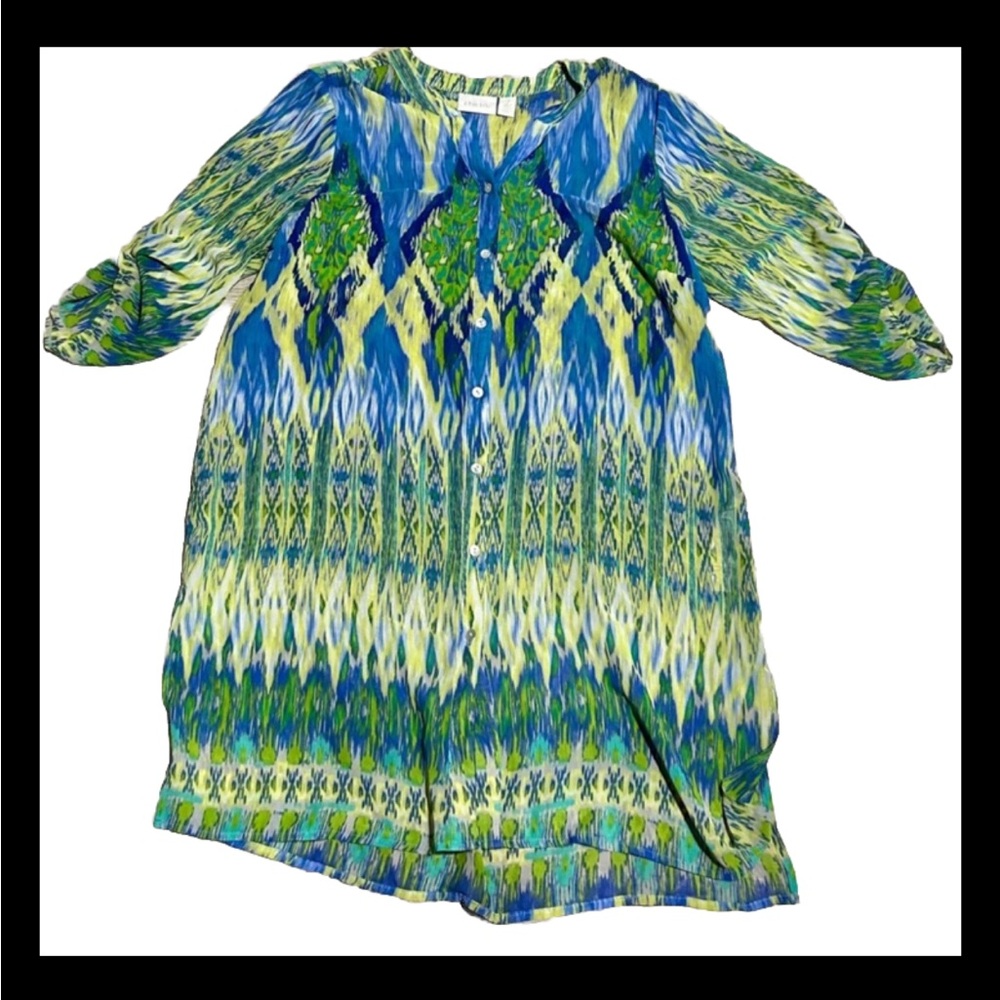 Chico’s Colorful Tunic Size 2 (Large) - Picture 5 of 7